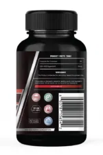Black supplement bottle with black cap labeled LGD-4033. Label includes product facts, a research use disclaimer, warning icons, barcode, and NOT FOR HUMAN CONSUMPTION statement at the bottom.
